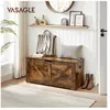 Songmics - vasagle Coffre de Rangement Intérieur, Banc à Chaussures, Pouf, Banquette, Rangement pour Jouet Enfant, avec Charnières de Sécurité, Style