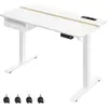 Bureau réglable en hauteur, Blanc / 60P x 120L cm LSD112W01