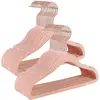 Cintres enfants en velours antiglisse, Rose Clair / 50 CRF027P01