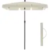 SONGMICS Parasol voor balkon, rechthoekige tuinscherm, 180 x 125 cm, u...
