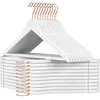 Houten Kleerhangers Set van 20 in Wit