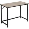 Bureau industriel assemblage simple, Grège + Noir LWD041B02
