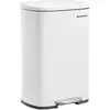 SONGMICS Poubelle de Cuisine 50L à Pédale, avec Seau Intérieur en Plas...