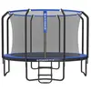 Trampoline de jardin rond, Bleu / 366 X 90 cm STR123Q01