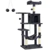 Feandrea Arbre À Chat Hamac, Tour De Jeux 143 Cm, Gris Anthracite