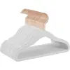 Songmics cintres en velours pour enfants, lot de 50, avec crochets ros...