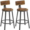 Lot de 2 chaises de bar industriel LBC076B01
