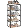 Étagère à chaussures 2 niveaux, Noir / 30 x 116 x 34 cm LSA032B01