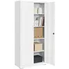 SONGMICS Meuble de rangements avec 4 étagères, Blanc Grisâtre / 80L cm...