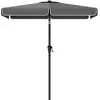 Parasol rectangulaire 200 x 150 cm sans pied gris, Gris GPU048G01