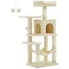 FEANDREA Arbre à chat avec hamac, Blanc Crème PCT261M01