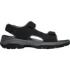Skechers Tresmen-Garo Sandales à bout ouvert pour homme, Noir synthétique, 43 EU