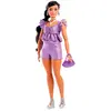 Mattel Poupée Deluxe Métallique Avec Tenue Barbie