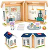Mattel houten speelhuisje - Fisher-Price draagbaar speelgoedhuis.