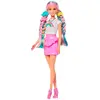 BARBIE Barbie - Poupée Chevelure Arc-en-Ciel Paillettes