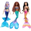 Mattel Disney Princess Pack De Coquilles Saint-jacques Poupée 3 Soeurs Sirènes