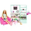 BARBIE COFFRET JOLI CAFÉ COZY AVEC POUPÉE MANNEQUIN, MOBILIER, FIGURIN