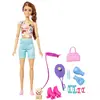 Poupée mannequin brune Barbie fait du sport - Barbie - Fashionistas - Accessoires inclus