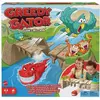Mattel Kalle Krokofalle: Spieler rollen den Alligator unter die Brücke, um herauszufinden, wie viele Felder sie vorrücken dürfen.