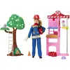Barbie Pompier Avec Caserne De Pompiers Et Accessoires Poupée