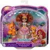 Mattel Enchantimals - Coffret Famille De Renard Fennec - Mini Poupée - 4 Ans Et +