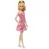 Barbie Fashionistas-Puppe mit blondem Pferdeschwanz und Blumenkleid