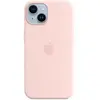 Apple Coque en silicone avec MagSafe pour Apple iPhone 14 Chalk Pink
