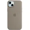 Apple Coque en silicone avec MagSafe pour iPhone 15 Plus Argile