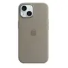 Apple Coque en silicone avec MagSafe pour iPhone 15 Argile