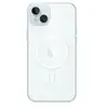 Apple Coque en silicone avec MagSafe pour iPhone 15 Plus Transparent