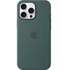 Apple Coque en silicone avec MagSafe Vert Lacustre - iPhone 16 Pro Max
