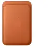 Apple Porte-cartes en tissage fin Roux orangé avec MagSafe pour iPhone