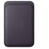 Apple Porte-cartes en tissage fin violet nuit avec MagSafe pour iPhone