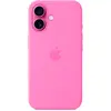 Apple Coque en silicone compatible MagSafe Peony pour iPhone 16