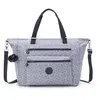 Kipling Sac Marin Isaac Groovy Vines Blanc Grand Femme 100% Recycled P...