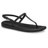 Crocs Tongs Miami pour femme, Noir, 36/37 EU