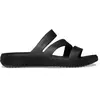 Crocs Sandales Getaway à lanières pour femme, Noir, 42/43 EU
