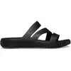 Crocs Sandales Getaway à lanières pour femme, Noir, 39/40 EU