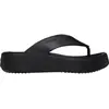 Crocs Tongs à plateforme Getaway pour femme, Noir, 42/43 EU