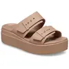 Crocs Brooklyn Lowwedge Sandalen Goud EU 39-40 Vrouw