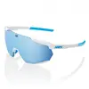 100percent 100% Racetrap 3.0 - Movistar Team White - HiPER Blue Multilayer Mirror Lens - WHITE -
