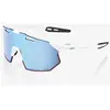 100percent 100% HYPERCRAFT SQ - Soft Tact White - HiPER Blue Multilayer Lens - WHITE -