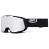 100percent 100% Ski Goggles Snowcraft XL Hiper - Black/Silver - Silver Mirror Lens - L