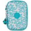 Trousse rectangulaire Kipling 100 Pens 21 CM Haut de Gamme Metallic Palm
