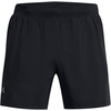 Under Armour Short pour homme, Noir/bande réfléchissante, M