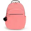 kipling Sac à dos Basic Seoul Backpack L Peach Peace corail noir pour femme et homme