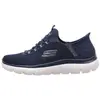 Skechers, Hommes, Baskets, Baskets SUMMITS, Bleu, (44)