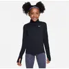 Nike Girls' Fitness Long Sleeve 1/2 Zip Top Junior - Black, Black 12-13Y