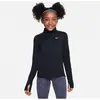 Nike Girls' Fitness Long Sleeve 1/2 Zip Top Junior - Black, Black 10-12Y