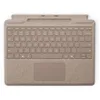 Microsoft Surface Pro Keyboard avec rangement de stylo | Sable | QWERTZ | Compatible avec Surface Pro Copilot+ PC (11e édition), Surface Pro 9 & Surface Pro 8